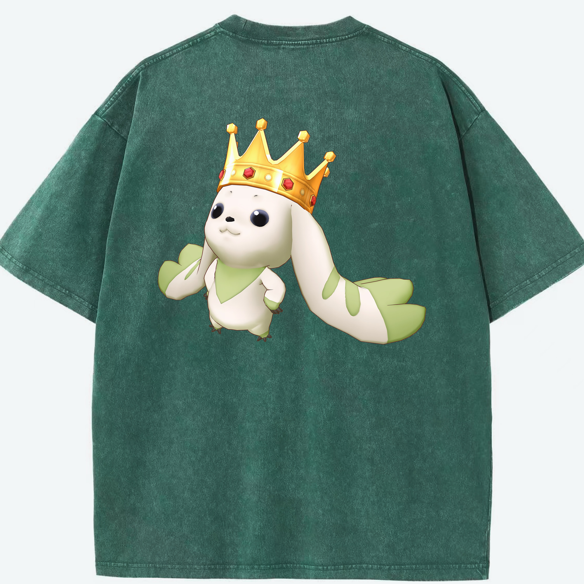 （画像用） Digimon デジタルモンスター/デジモン 綿100% ヴィンテージ風 半袖Tシャツ（背面プリント）